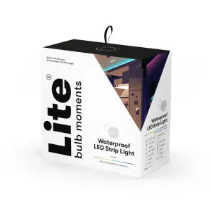 Lite Bulb Moments vattentät LED-list 5 m i detaljhandelsförpackning med kompatibilitet med app och röstassistent