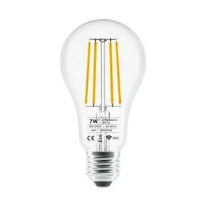 Lite Bulb Moments klar E27-filamentlampa, smart belysningslampa i 1-pack med synliga WiFi-markeringar