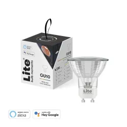 Lite Bulb Moments RGB GU10 LED-pære med 64 millioner farver, understøttelse af døgnrytme og stemmestyring med Alexa og Google Assistant
